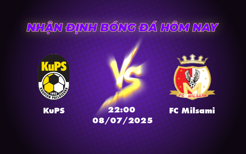 Nhận định - Soi kèo trận đấu KuPS vs FC Milsami ngày 08/07 Lợi thế nghiêng về KuPS 1 kups fc milsami 08 07 c1